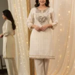 Mirror Muse - Ivory Mirror Work Co-ord set