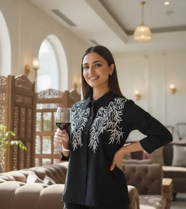 Moonlight Embroidered Shirt