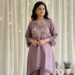 Purple Jute Co-ord Set