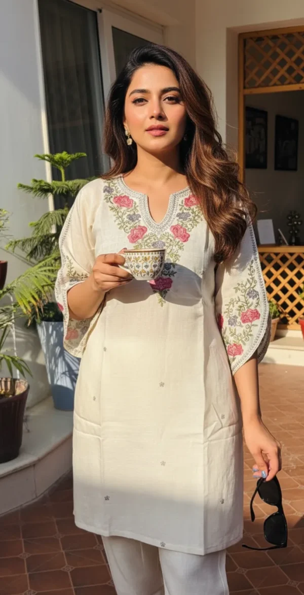 Artisan Floral Embroidered Co-ord Set