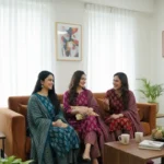 Graceful Phoolwari Three Piece Suit Set