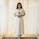 Moonlight - Cotton co-ord with Black Thread Embroidery