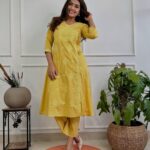 Sunrise Yellow Chikankari Two - Piece Kurta Set