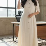 Timeless Charm – Katha Cotton Two - Piece Kurta with Side Pockets