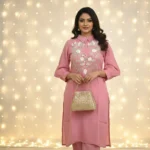 Rajwadi Zari Embroidered Straight-Fit Set