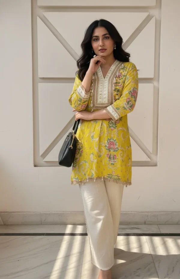 Lemon Lotus Peplum Set