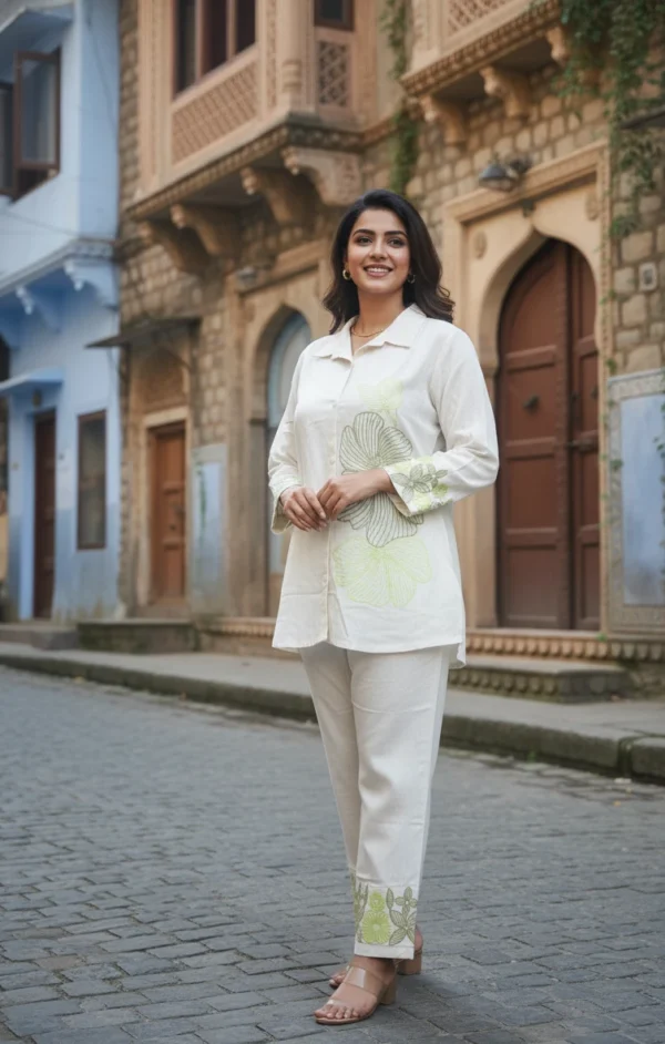 Neon Embriodery Co-ord Set