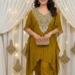 The Mustard Zari Kaftan Set