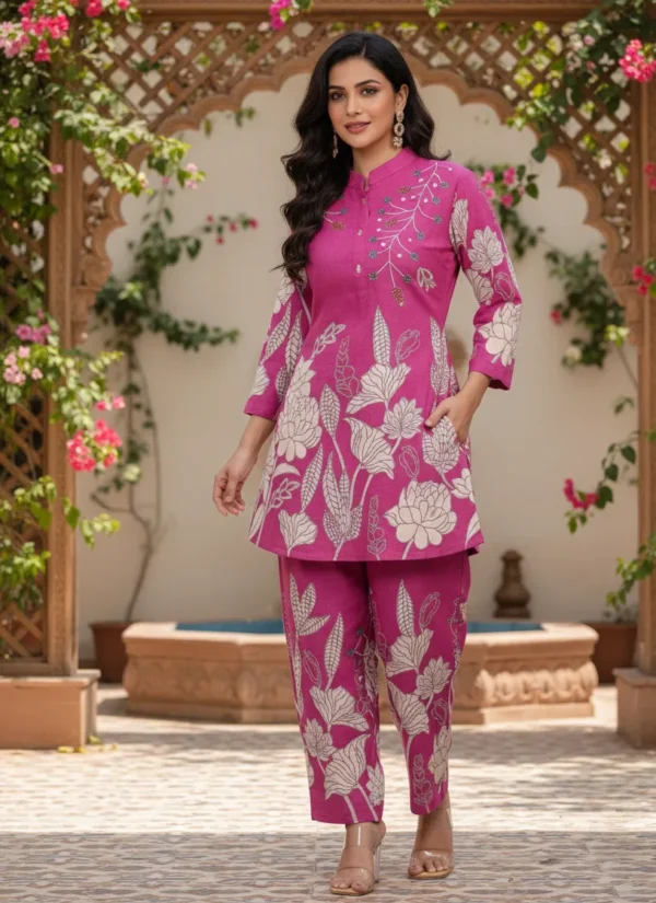 Rani Bagh Hand Work Co-ord Set