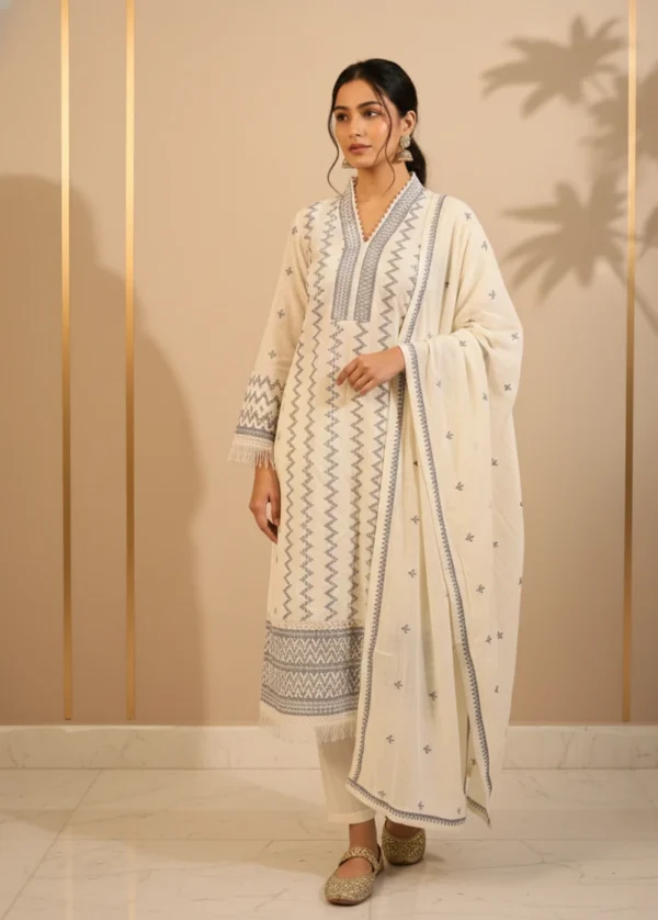 The Dove Moonlit Meshra 3 Piece Suit Set