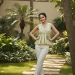The Aravalli Meadow Peplum Top