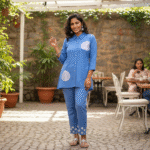 Handcrafted Leaf Detail  Co-ord Set