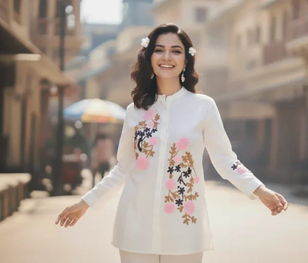 Daisy Drift Ivory Shirt