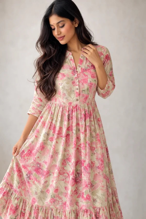 Blossom Breeze Floral Print Middie