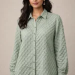 Vintage Sage Popcorn Shirt