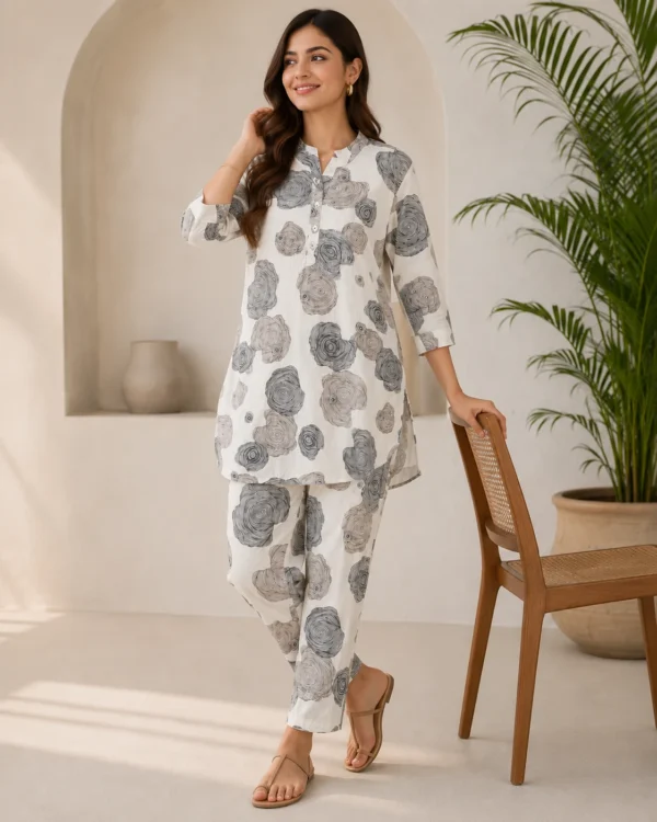 Women Abstract Printed Co-ord Set