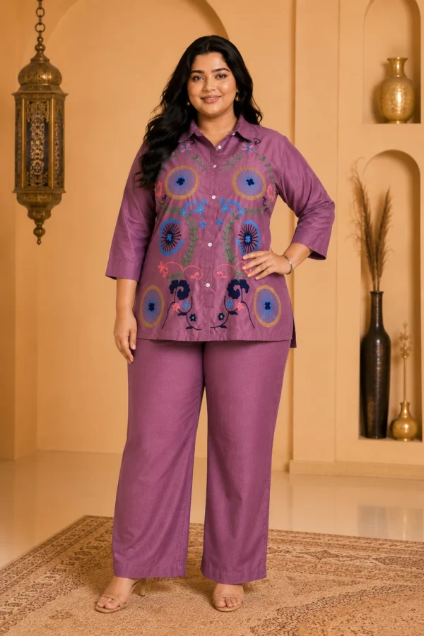 Blossom Asymmetric Folk Co-ord Set