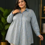 Aasmani Adaa Embroidered Shirt