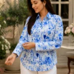 Cloud Bloom Floral Printed Shirt
