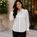 Elegant Lace Hakoba Shirt