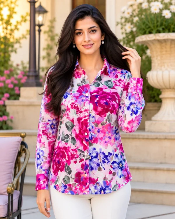Blssom Flower Printed Shirt