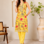Amber Garden Mirror-Work Lace Detailed Co-ord Set
